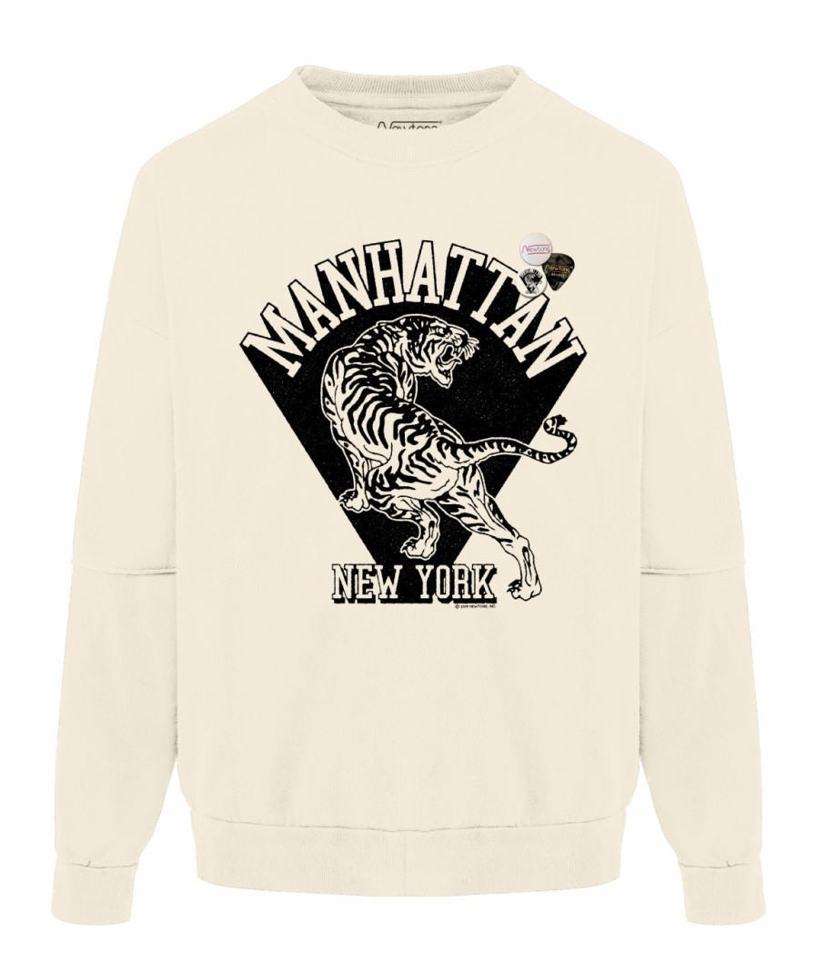 Archives Newtone | Sweatshirt Roller Natural "Manhattan Fw23"