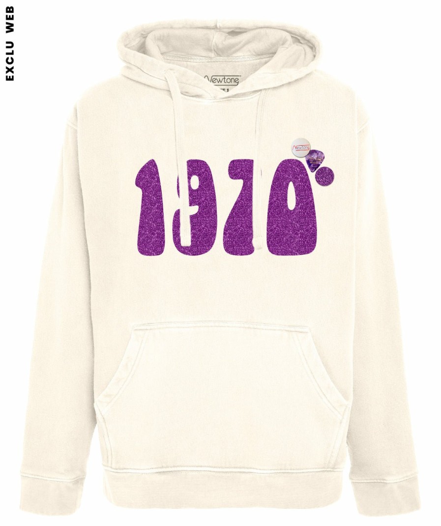 Archives Newtone | Hoodie Jagger Natural "1970 Ss23"