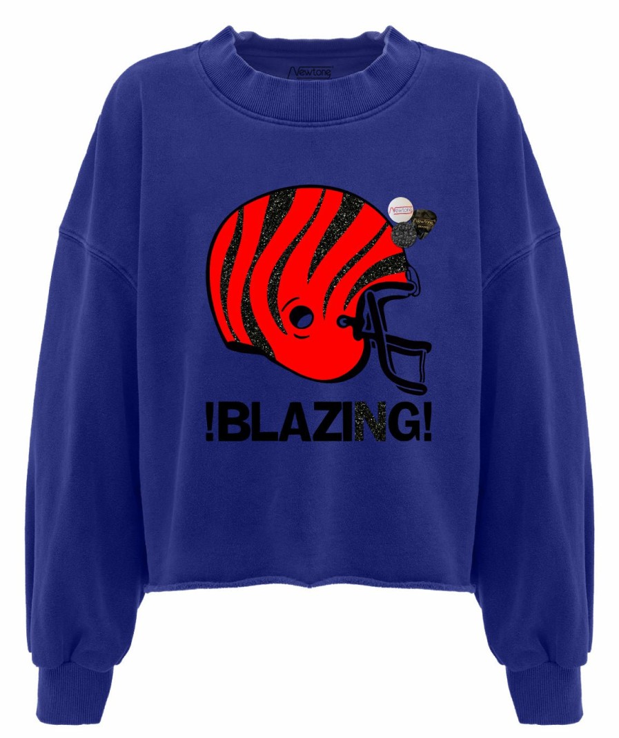 Archives Newtone | Sweatshirt Crop Porter Royal "Blazing"