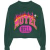 Archives Newtone | Sweatshirt Crop Porter Forest "Motel"