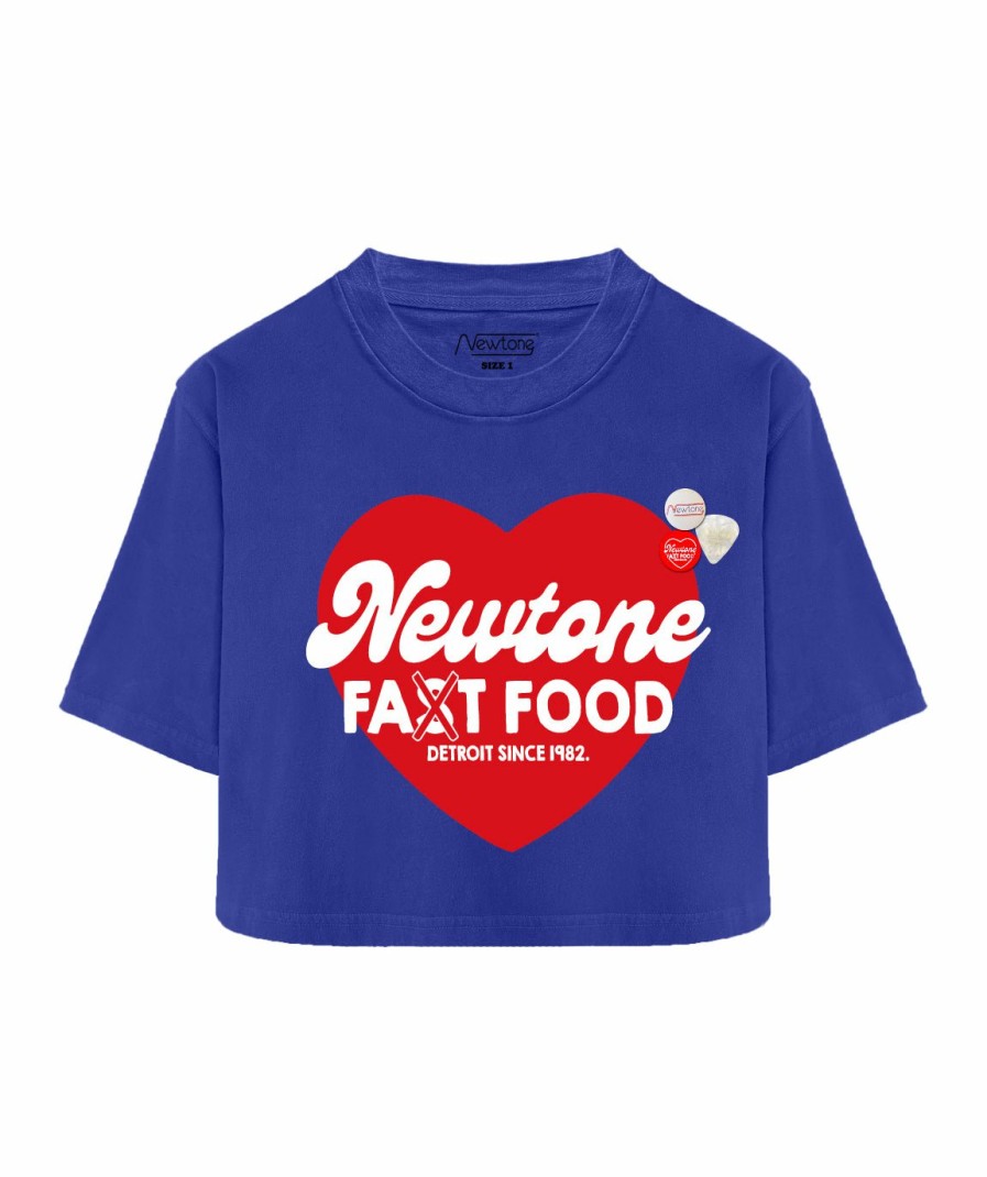 Femme Newtone | Tee Shirt Crooper Flo Blue "Fast Ss24"