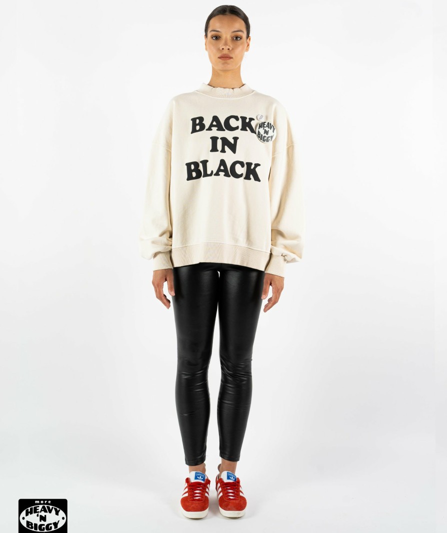 Archives Newtone | Sweatshirt Heavy'N Biggy Glover Natural "Back"