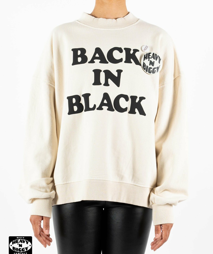 Archives Newtone | Sweatshirt Heavy'N Biggy Glover Natural "Back"