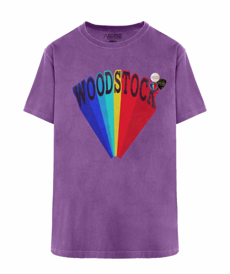 Archives Newtone | Tee Shirt Trucker Purple "Woodstock Fw23"