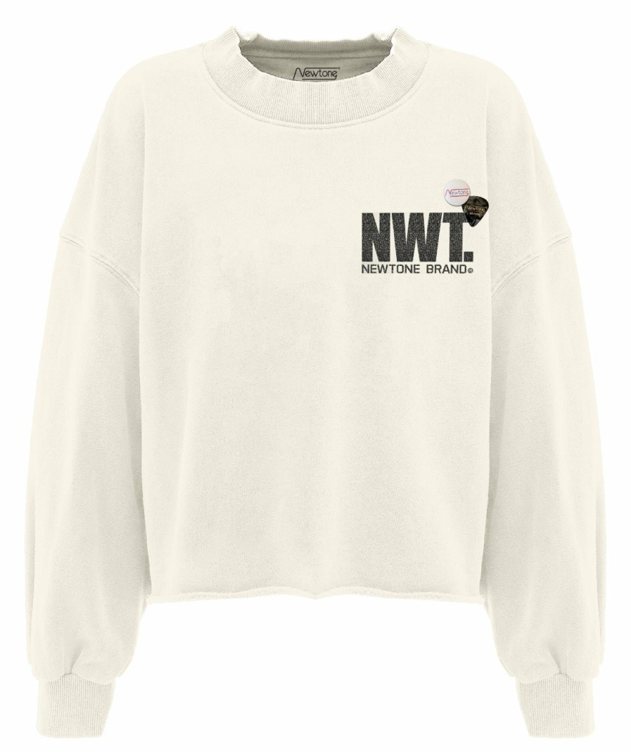 Femme Newtone | Sweatshirt Crop Porter Natural "Brand Ss24"