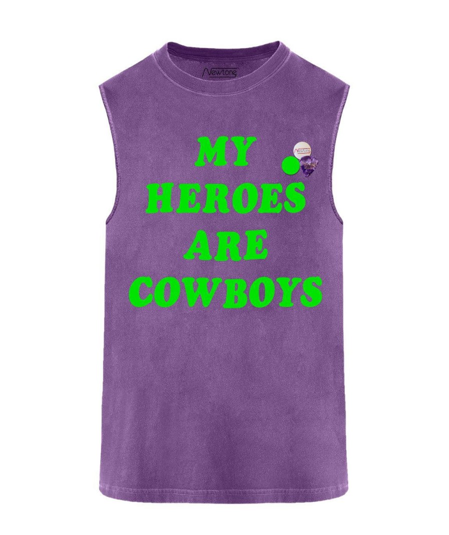 Archives Newtone | Tee Shirt Biker Purple "Heroes"