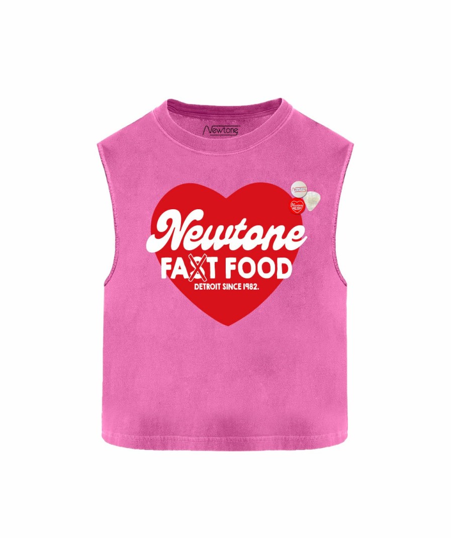 Femme Newtone | Tee Shirt Dyer Fuschia "Fast Ss24"